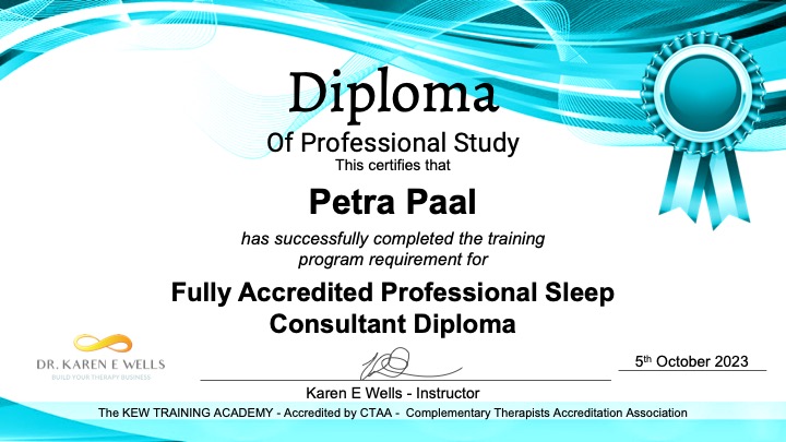 Sleep Coaching oklev�l